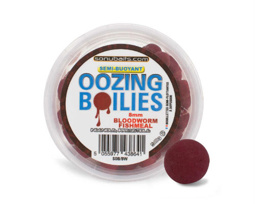 Boilies Sonubaits Semi Flotant Oozing Boilies Bloodworm Fishmeal 8mm